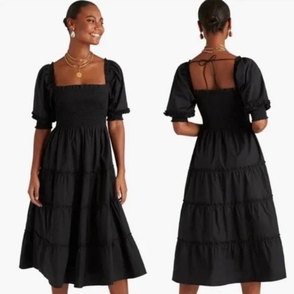 Hill House Dresses & Skirts - Hill House Nesli Dress in Black Swiss Dot Medium
